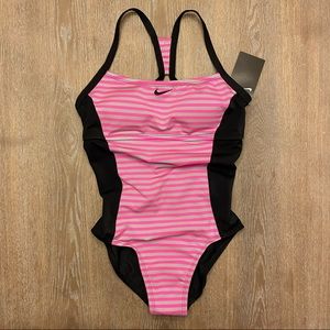 HP🎉NIKE Laser Stripe Racerback One-Piece Swimsuit